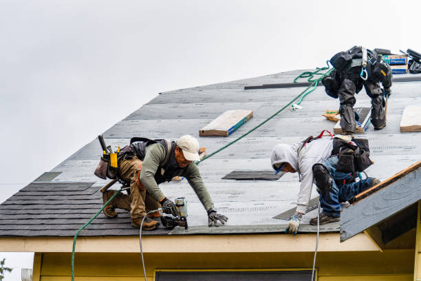 Professional Roofing technician working in Flanders, NJ